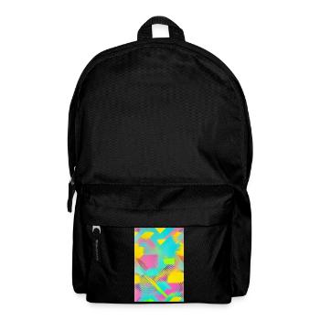 Retro Pattern Colorful - Backpack - black - Front