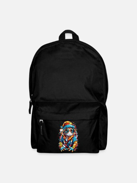 Echse - Rucksack - Schwarz