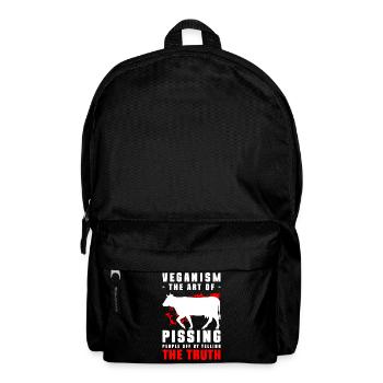 Vegan Vegetarier Gesund Fleischlos - Rucksack - Schwarz - Vorne