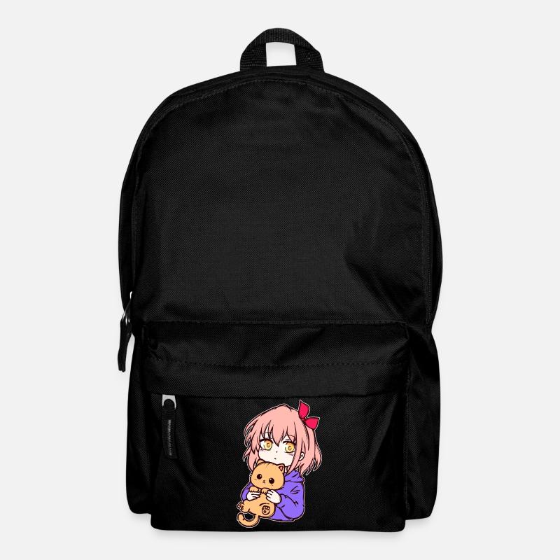 Anime Mädchen Manga Zeichentrick Comic Mangastyle - Rucksack - Schwarz