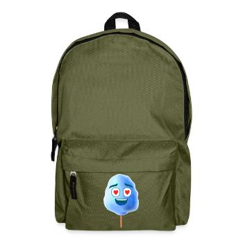 Barbe à papa bleu - Sac à dos - vert olive - Devant