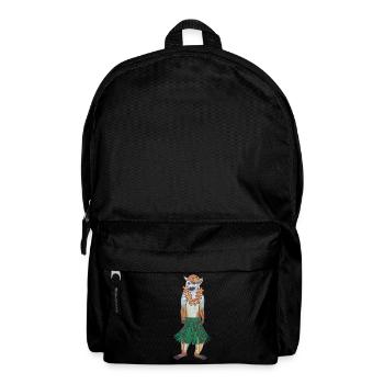 Totenkopfäffchen Affe Hawaii Hulaaffe Hula Hoola - Rucksack - Schwarz - Vorne