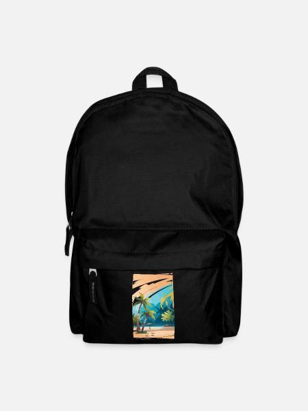 Tropical Background - Backpack - black