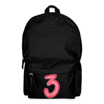 3 - Drei - Rucksack - Schwarz - Vorne