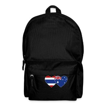 Thaïlande Australie Drapeau Coeur - Sac à dos - noir - Devant