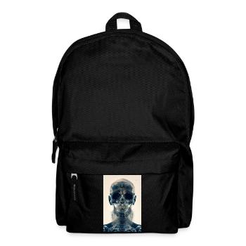 x-ray hipster skull - Backpack - black - Front