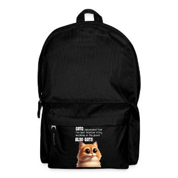 Cute Cat Meme - Backpack - black - Front