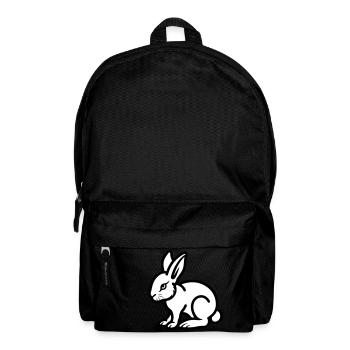 Hase Ostern - Rucksack - Schwarz - Vorne