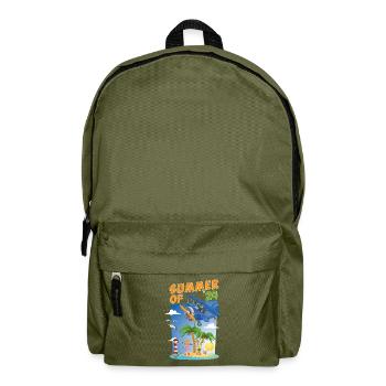 Colorful summer 2024 - illustration - Backpack - olive green - Front
