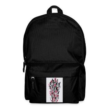 Camouflage Art Red Gaming - Backpack - black - Front