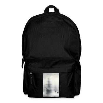 Mystische Schiffe im Nebel: Maritime Traumlandschaftskunst - Rucksack - Schwarz - Vorne