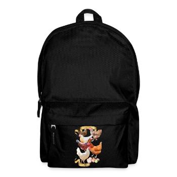 Alex' Hühner - Rucksack - Schwarz - Vorne