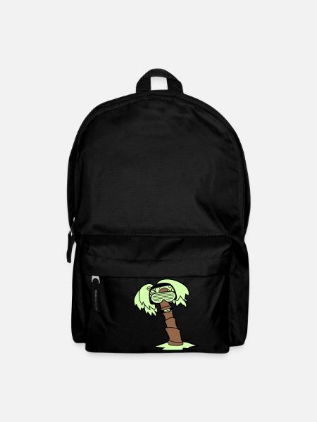 DJ Palme Urlaub Strand Sommer Ferien Baum Party - Rucksack - Schwarz