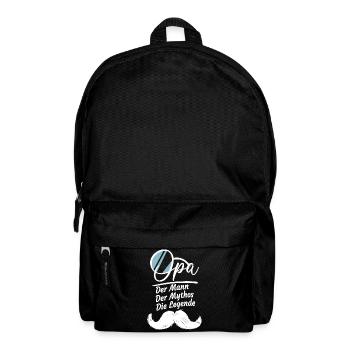Opa Geschenke Lustig Großvater Geschenkidee Spruch - Rucksack - Schwarz - Vorne