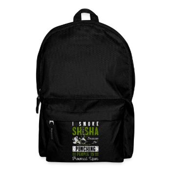 Shisha Genuss Pfeife Orientalisch - Rucksack - Schwarz - Vorne