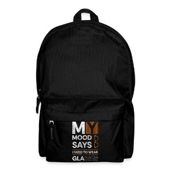 Brille Optiker Student - Rucksack - Schwarz - Vorne