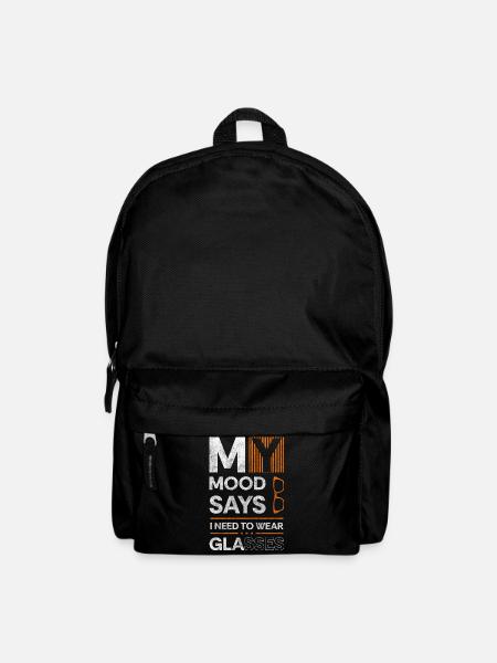 Brille Optiker Student - Rucksack - Schwarz