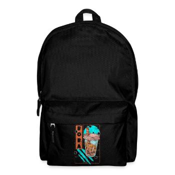 Boba Tea Pearl Milk Flavor Colorful - Backpack - black - Front