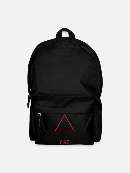 Feuer-Element - Rucksack - Schwarz