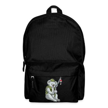 Pêche à la canne à pêche du pêcheur koala - Sac à dos - noir - Devant