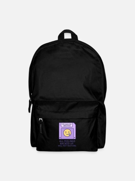 Feel the Tears Pattern English - Backpack - black