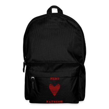 THANK YOU. MISTRESS. HEART. MASTER. THANK YOU MISTRESS. - Backpack - black - Front