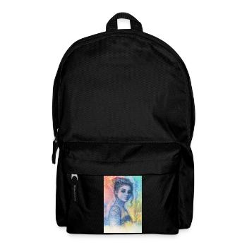 Femme pop arc en ciel omikly tatoo bras crâne graf - Sac à dos - noir - Devant
