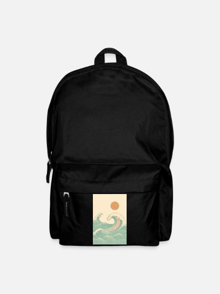 A summery picture by the sea - Backpack - black