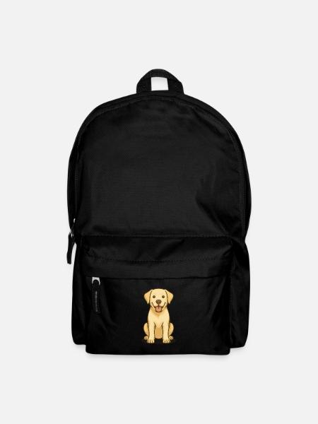 Labrador Love – Treuer Blick, großes Herz - Rucksack - Schwarz