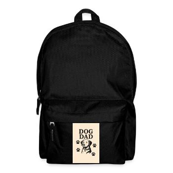 Dog Dad  - Backpack - black - Front