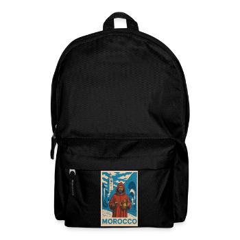 Motif traditionnel marocain avec tradition du thé - Sac à dos - noir - Devant
