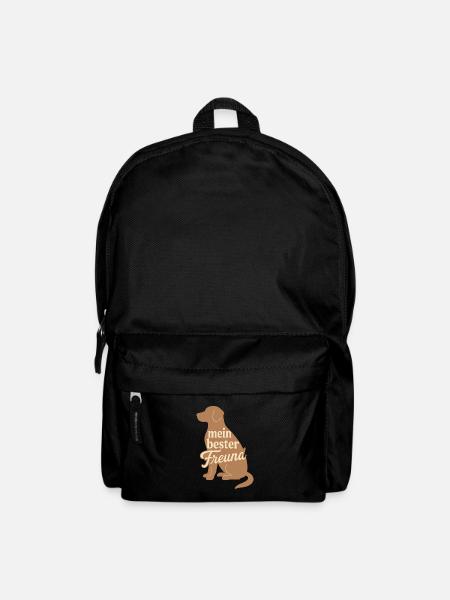 Mein Bester Freund Hund Motiv - Rucksack - Schwarz