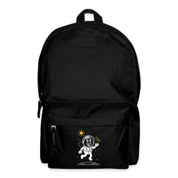 Ribbo as an astronaut – Funny space scene - Backpack - black - Front