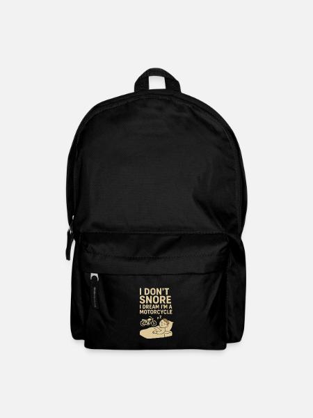 Motorcycles snoring - Backpack - black