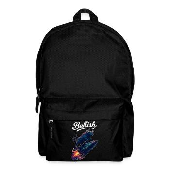 Stock Bull Bull Chart Profit Rocket Gift - Backpack - black - Front