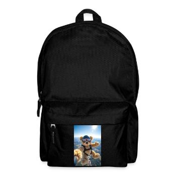Bear Parachuting Adventure - Backpack - black - Front