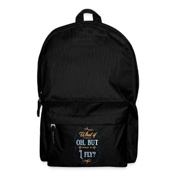Inspirational Flying Mindset Quote - Sac à dos - noir - Devant