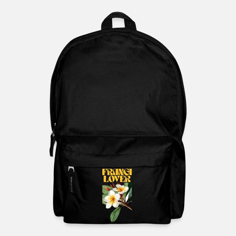 Frangipani Blume Botanisches Design - Rucksack - Schwarz