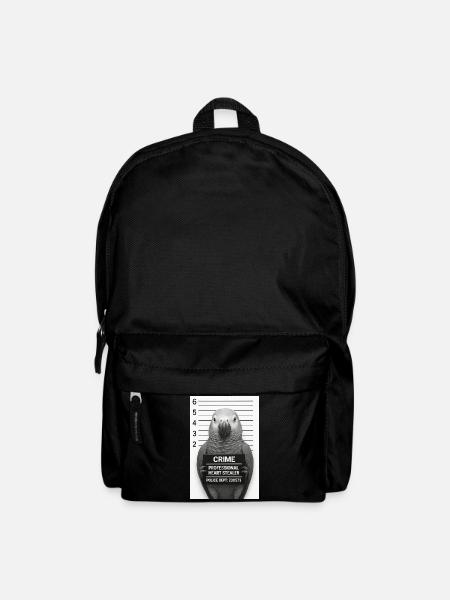 Papagei im Verhör – Herz-Dieb - Rucksack - Schwarz
