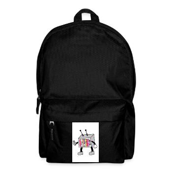 Colorful TV Robot - Backpack - black - Front