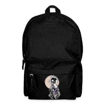 Geisha Elegance mit Sonnenschirm - Rucksack - Schwarz - Vorne