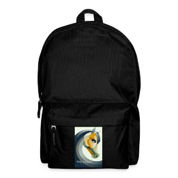 Affiche de cheval abstraite moderne - Sac à dos - noir - Devant