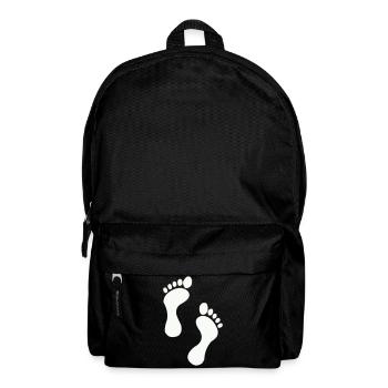Kleine Füße, große Träume - Rucksack - Schwarz - Vorne