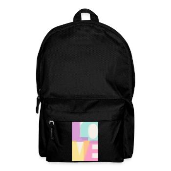 LOVE Pastel - Backpack - black - Front