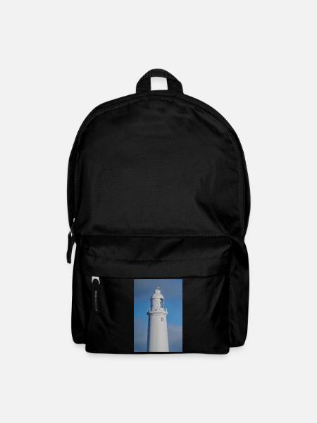 St. Marys Leuchtturm aus nächster Nähe - Rucksack - Schwarz