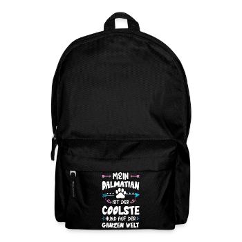 dalmatiner hund spruch - Rucksack - Schwarz - Vorne