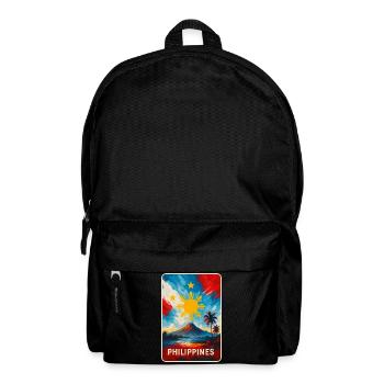 Philippinen Flaggen Design - Rucksack - Schwarz - Vorne