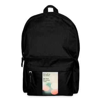 Vous n’existez qu’une seule fois – heureusement ! - Sac à dos - noir - Devant