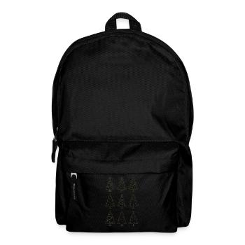 Motif de Noël Arbre de Noël Arbre de Noël - Sac à dos - noir - Devant