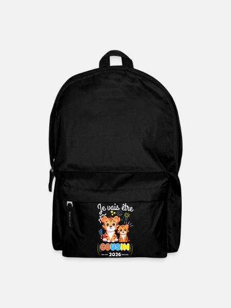 Ich werde Cousine sein 2026 Tigerschwangerschaft Ankündigung - Rucksack - Schwarz